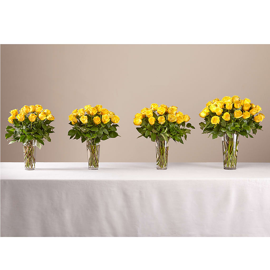 Long Stem Yellow Rose Bouquet – Joya Flowers, Central Islip NY