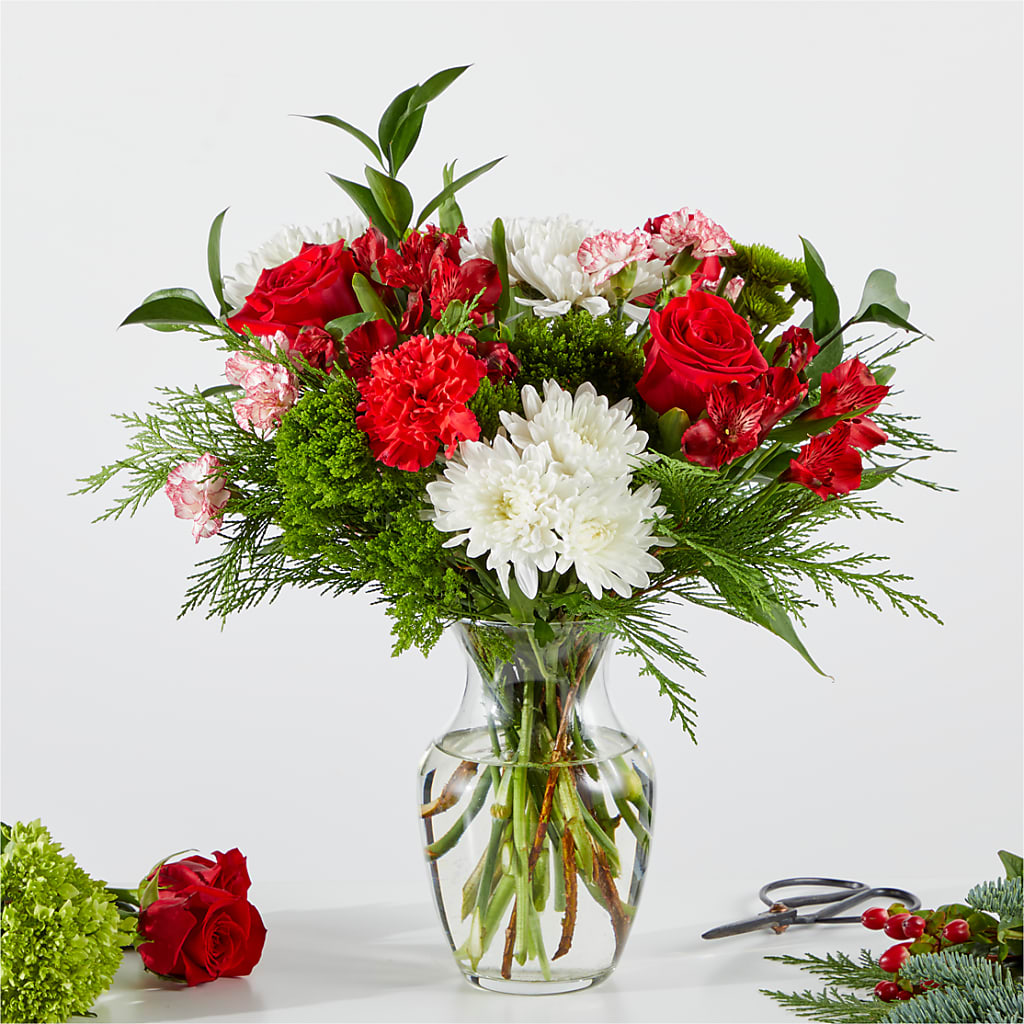 Merry Moment Bouquet – A Florist Original – Joya Flowers, Central Islip NY