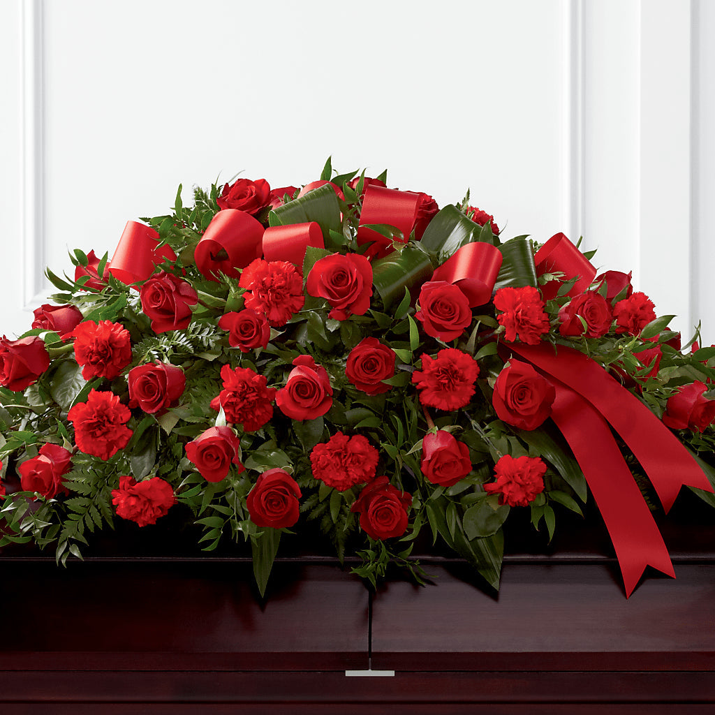 Tribute of Life Casket Spray – Joya Flowers, Central Islip NY