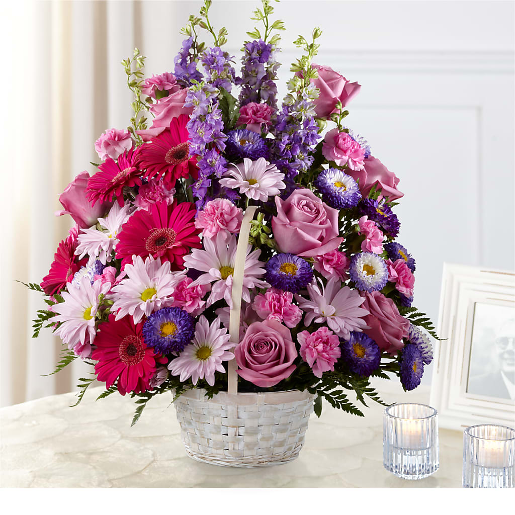Pastel Peace Basket – Joya Flowers, Central Islip NY