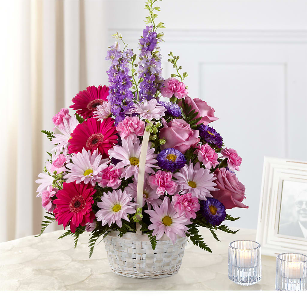 Pastel Peace Basket – Joya Flowers, Central Islip NY