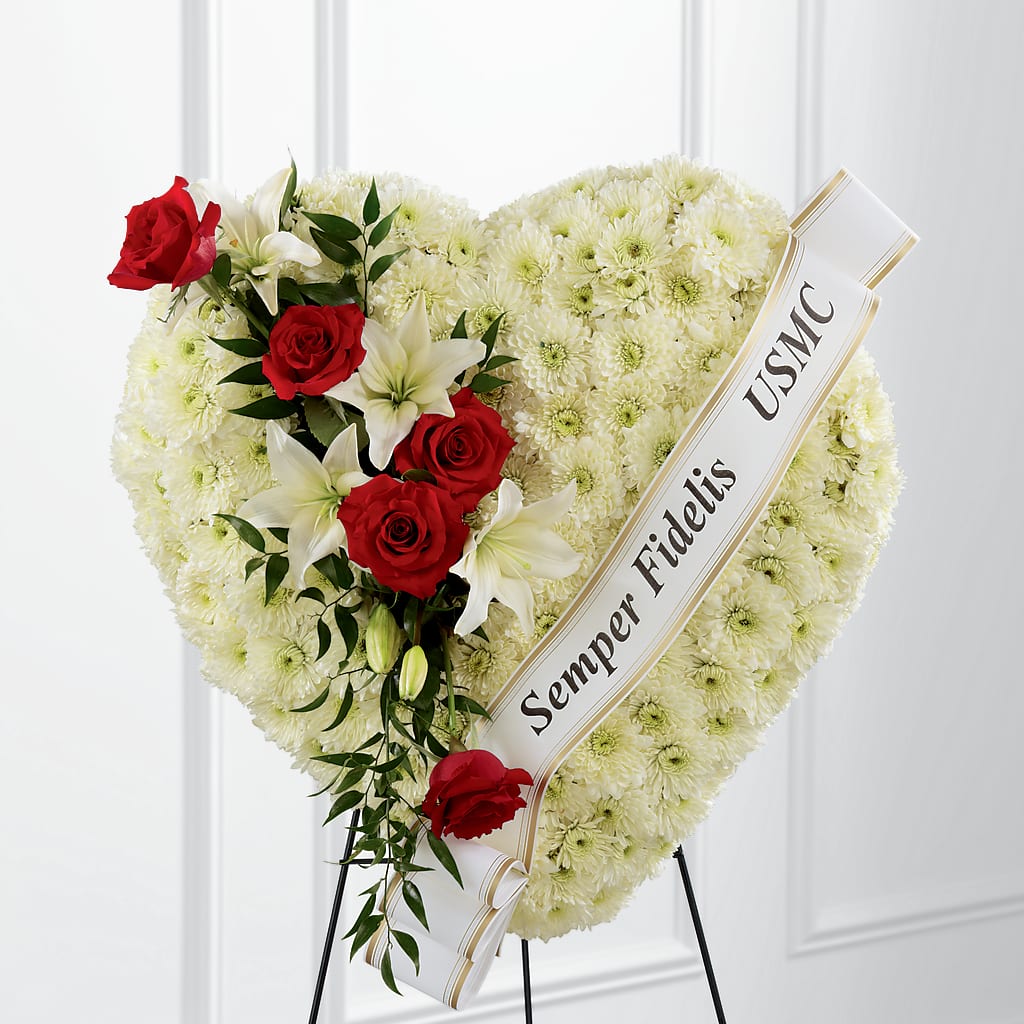 Heartfelt Hero Standing Heart – Joya Flowers, Central Islip NY