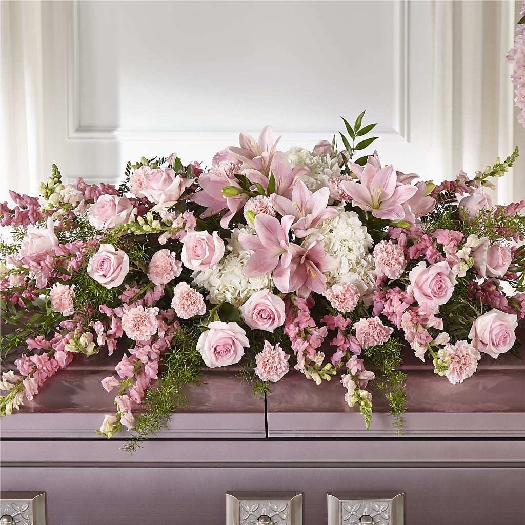 Life & Remembrance Casket Spray – Joya Flowers, Central Islip NY