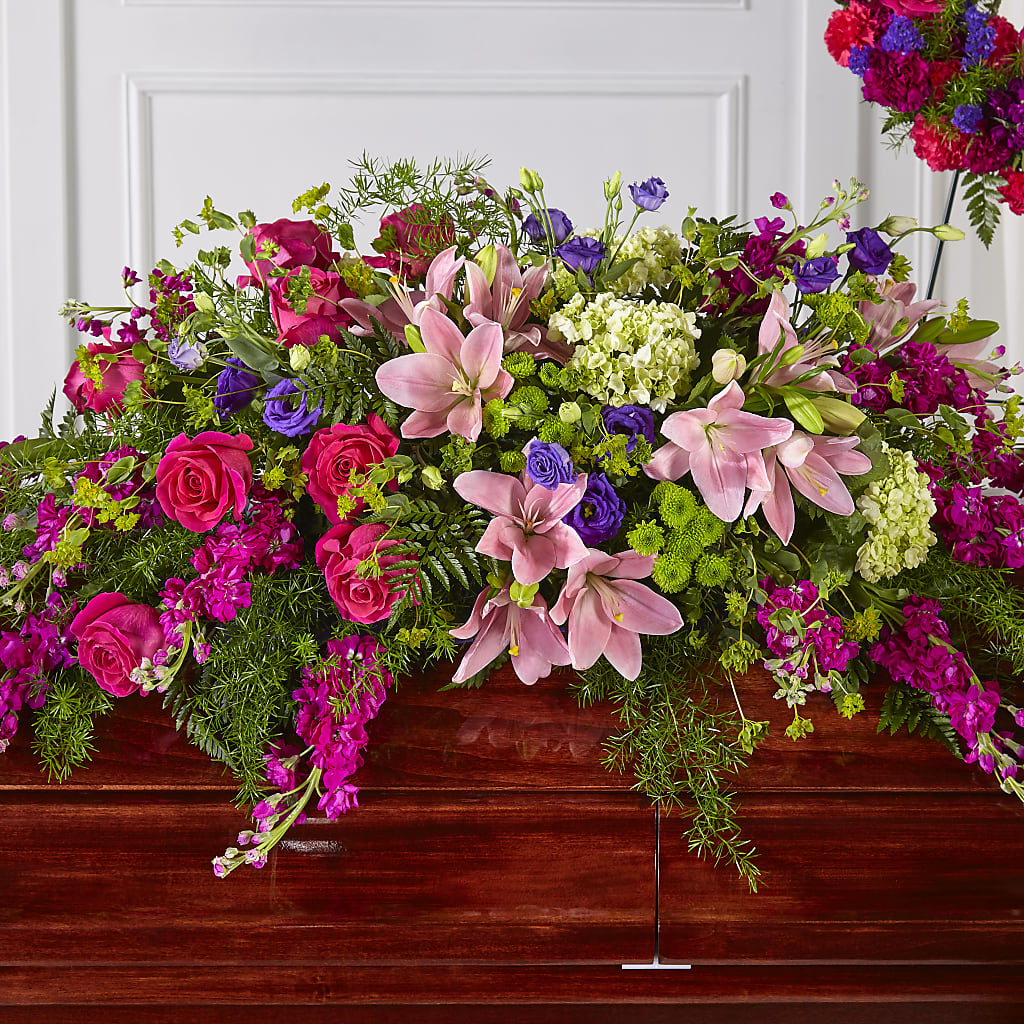 Radiant Tribute Casket Spray – Joya Flowers, Central Islip NY