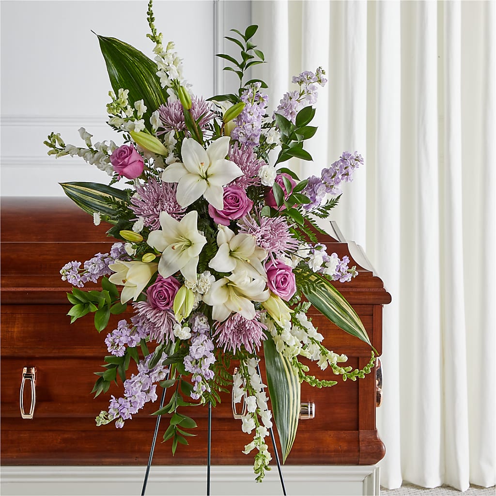 Grateful Hearts Standing Spray – Joya Flowers, Central Islip NY