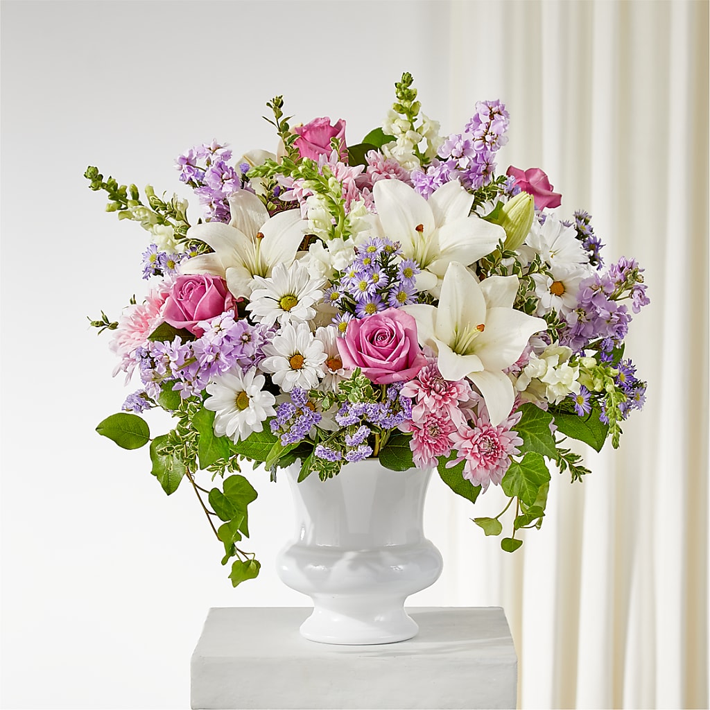 Remarkable Life Urn Arrangement – Joya Flowers, Central Islip NY