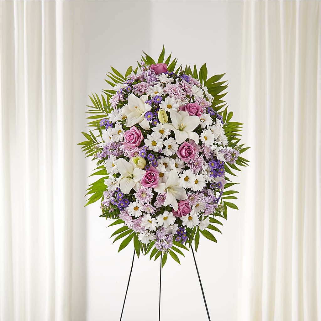 Surrounded by Love Standing Spray – Joya Flowers, Central Islip NY