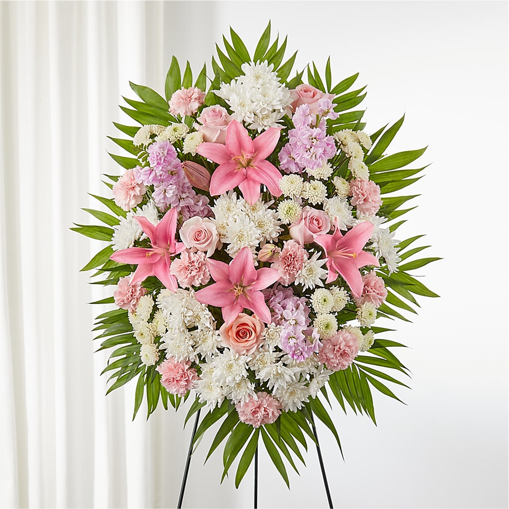 Offering Solace Standing Spray – Joya Flowers, Central Islip NY