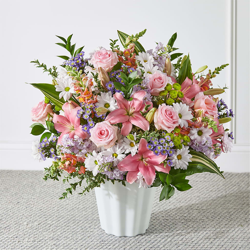 Abundant Compassion Floor Basket – Joya Flowers, Central Islip NY