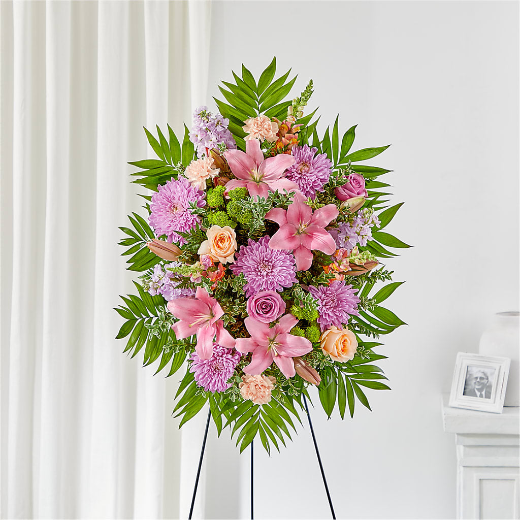 Love & Light Standing Spray – Joya Flowers, Central Islip NY