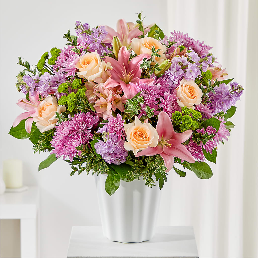 Supportive Embrace Tabletop Basket – Joya Flowers, Central Islip NY