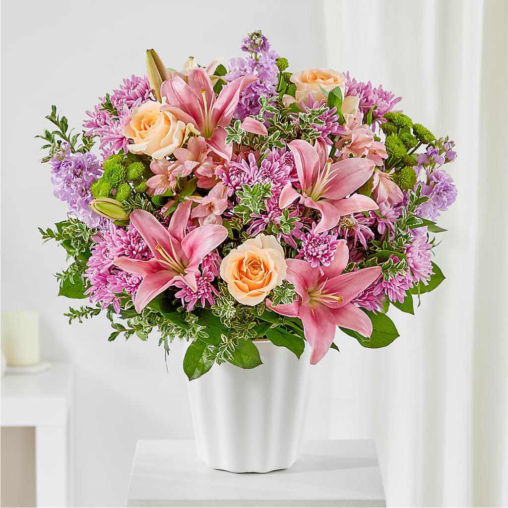 Supportive Embrace Tabletop Basket – Joya Flowers, Central Islip NY