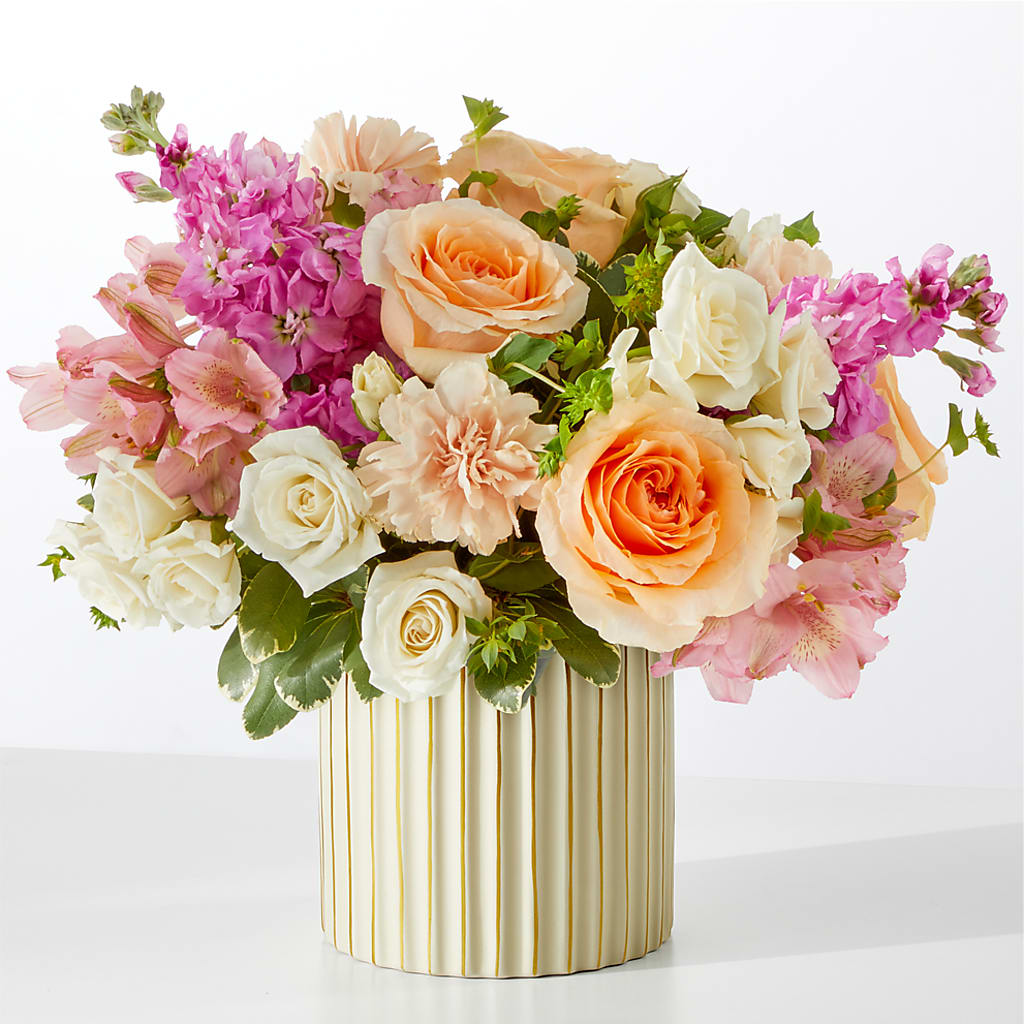 Paradise Bouquet with Ivory Vase – Joya Flowers, Central Islip NY