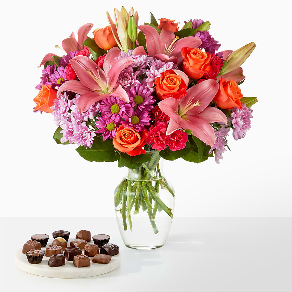 One and Only Bouquet and Chocolate Bundle – Joya Flowers, Central Islip NY