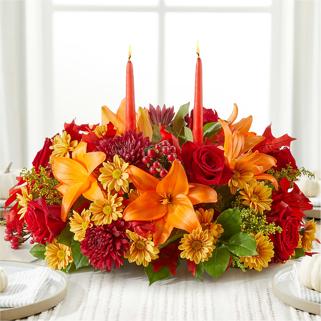 Autumn's Embrace Centerpiece – Joya Flowers, Central Islip NY