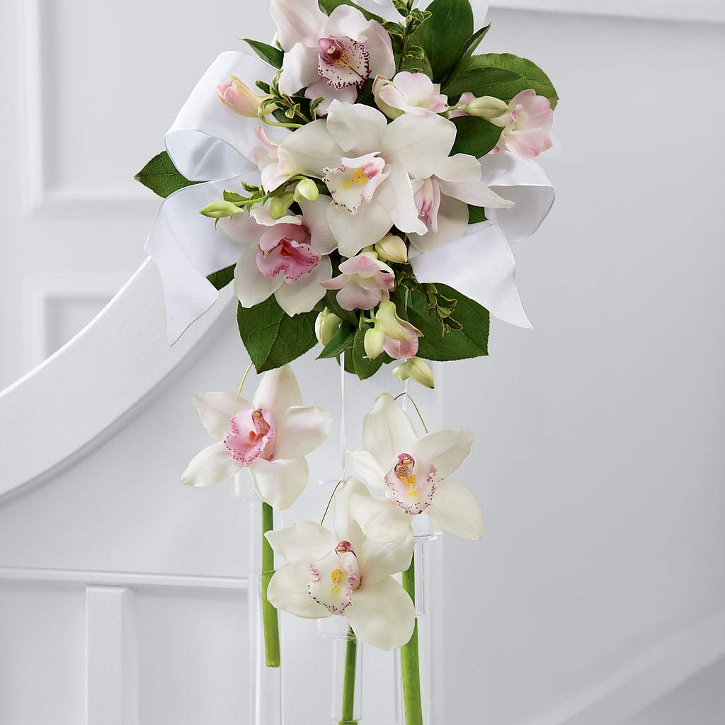 Perfect Entrance Pew Arrangement – Joya Flowers, Central Islip NY
