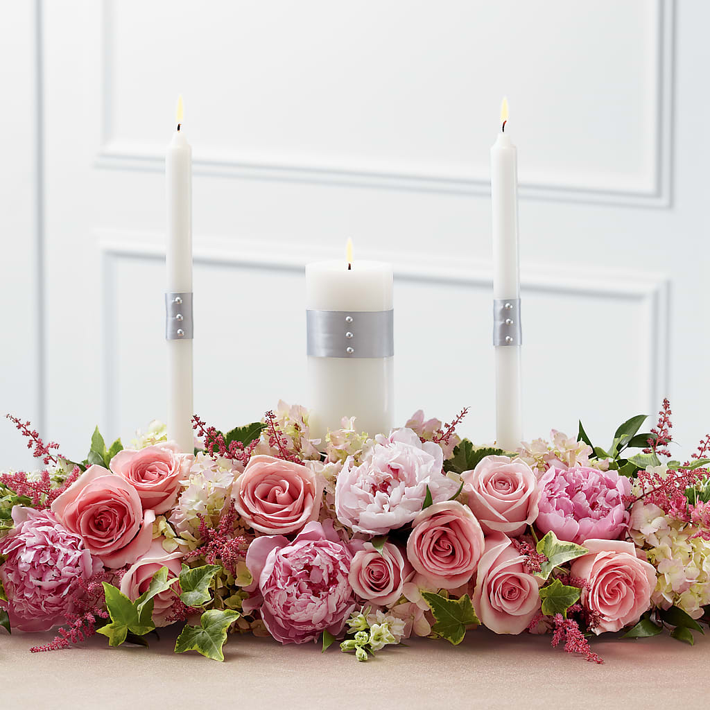 Worldwide Romance Unity Candle Arrangement – Joya Flowers, Central Islip NY