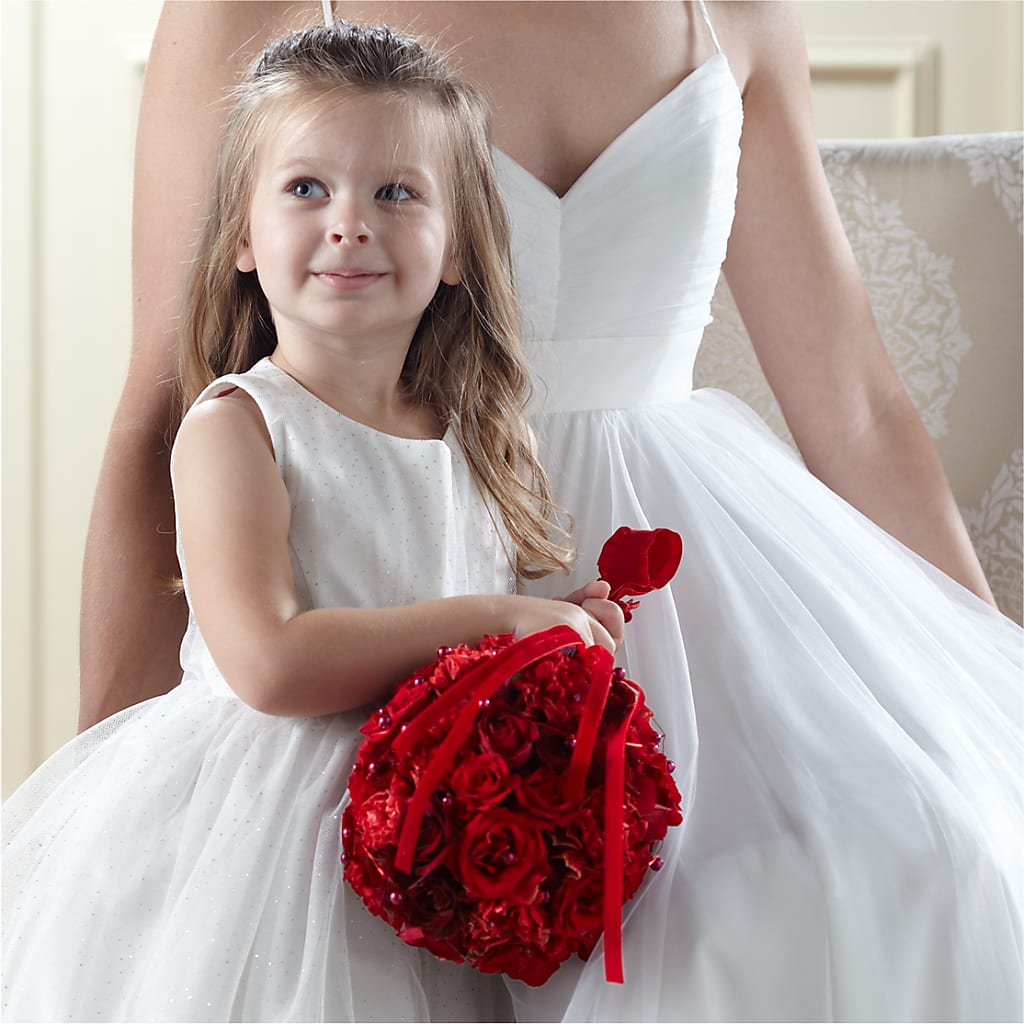 Pure at Heart Flower Girl Arrangement – Joya Flowers, Central Islip NY