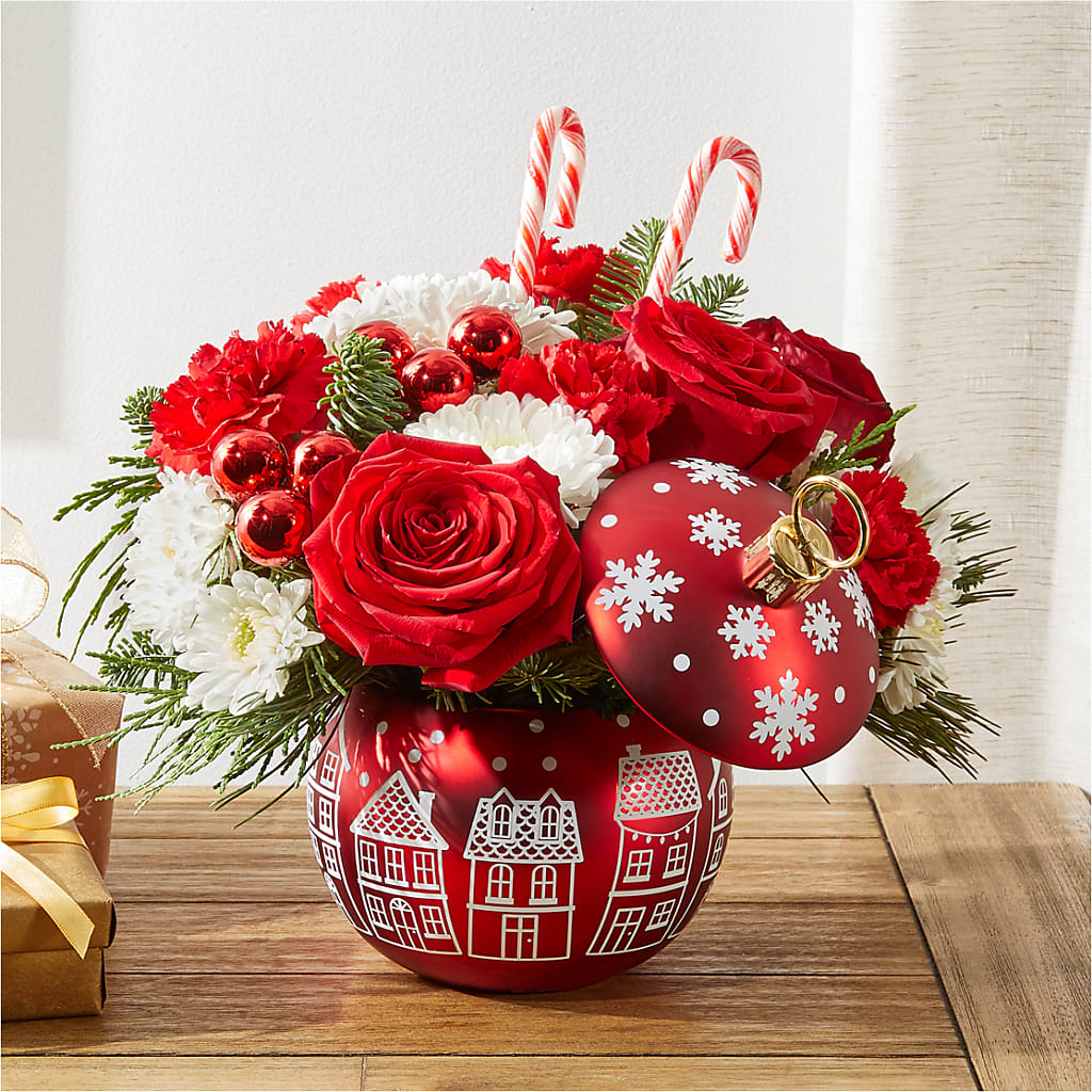 Cheer in the Air Ornament –  Joya Flowers, Central Islip NY