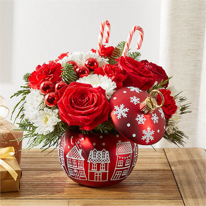 Cheer in the Air Ornament –  Joya Flowers, Central Islip NY