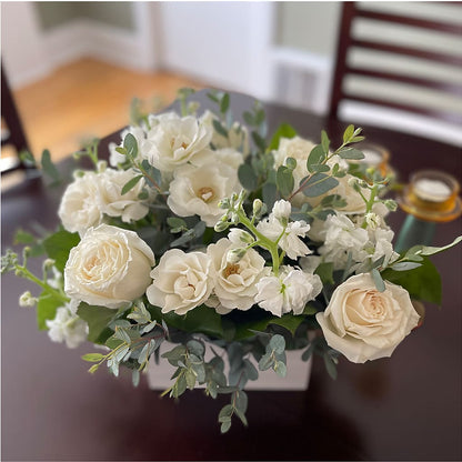 Fresh Linen Box Bouquet –  Joya Flowers, Central Islip NY