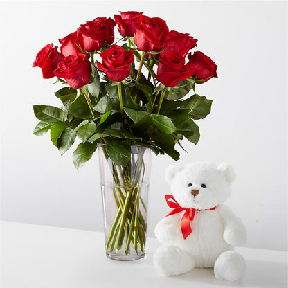 Romantic Long Stem Red Rose Bouquet Bundles –  Joya Flowers, Central Islip NY