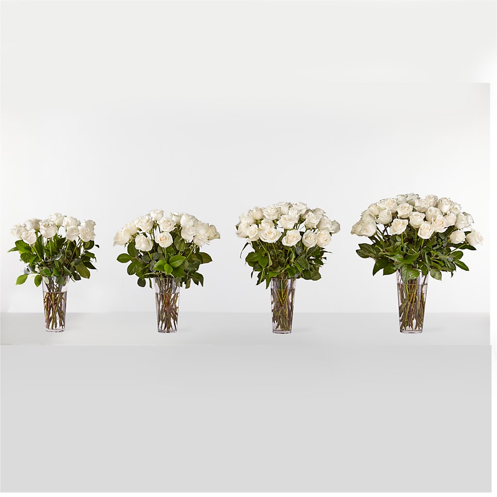 Long Stem White Rose Bouquet –  Joya Flowers, Central Islip NY