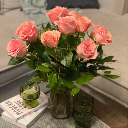 Long Stem Pink Rose Bouquet –  Joya Flowers, Central Islip NY