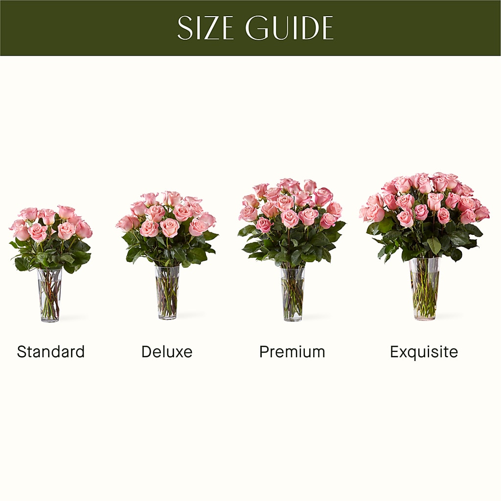 Long Stem Pink Rose Bouquet –  Joya Flowers, Central Islip NY
