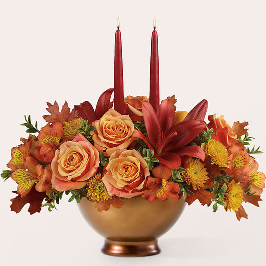 Harvest Table Centerpiece –  Joya Flowers, Central Islip NY