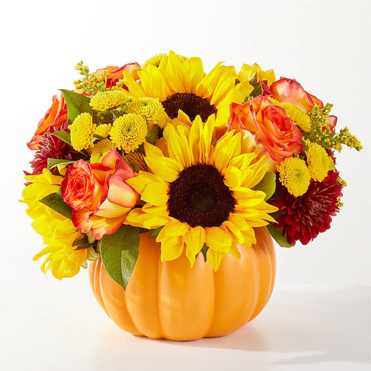 Golden Gourd Pumpkin Bouquet –  Joya Flowers, Central Islip NY