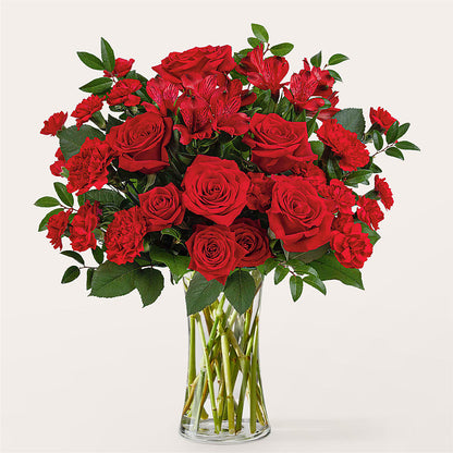 Brilliant Ruby Bouquet –  Joya Flowers, Central Islip NY