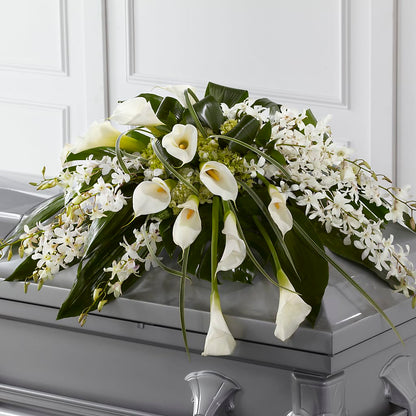 Angel Wings Casket Spray –  Joya Flowers, Central Islip NY