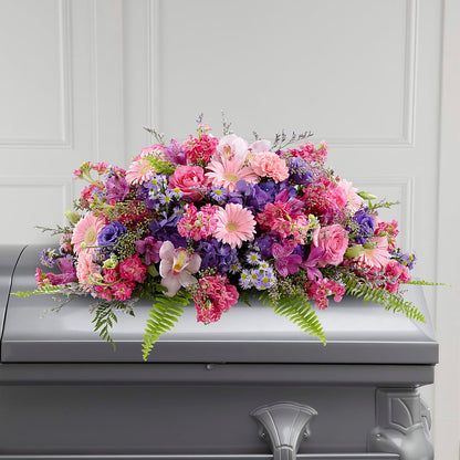 Glorious Garden Casket Spray –  Joya Flowers, Central Islip NY