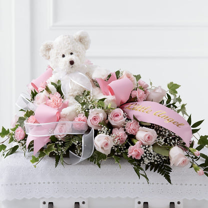 Touch of Sympathy Casket Spray –  Joya Flowers, Central Islip NY