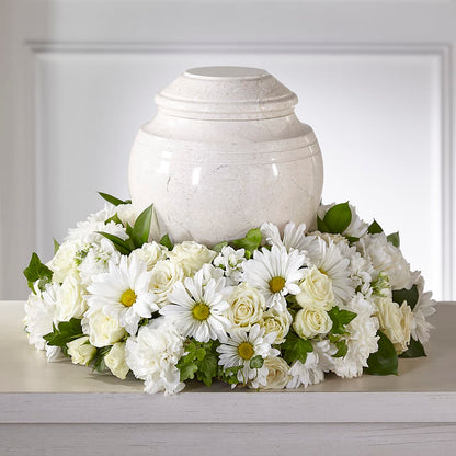 Ivory Gardens Cremation Adornment –  Joya Flowers, Central Islip NY