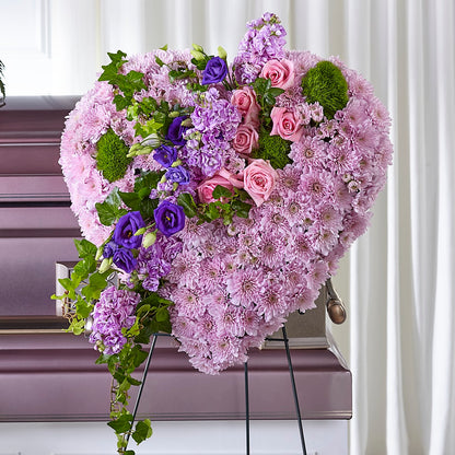 Treasured Love Standing Heart –  Joya Flowers, Central Islip NY