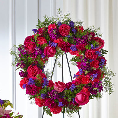 Calming Colors Wreath –  Joya Flowers, Central Islip NY