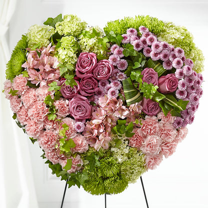 Heartwarming Standing Heart –  Joya Flowers, Central Islip NY