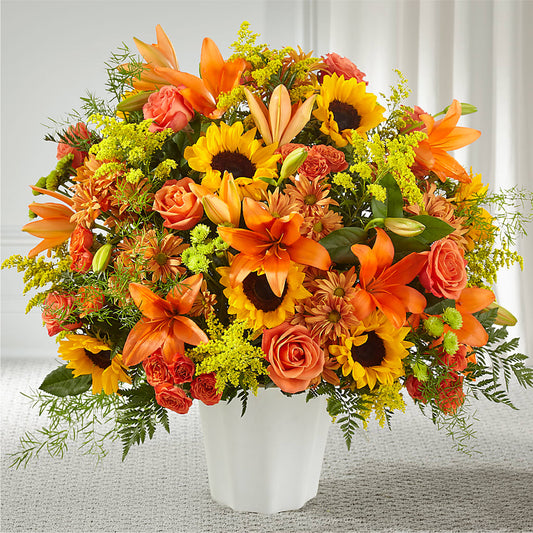 Harvest Thoughts Floor Basket – JOYA FLOWERS, Central Islip NY