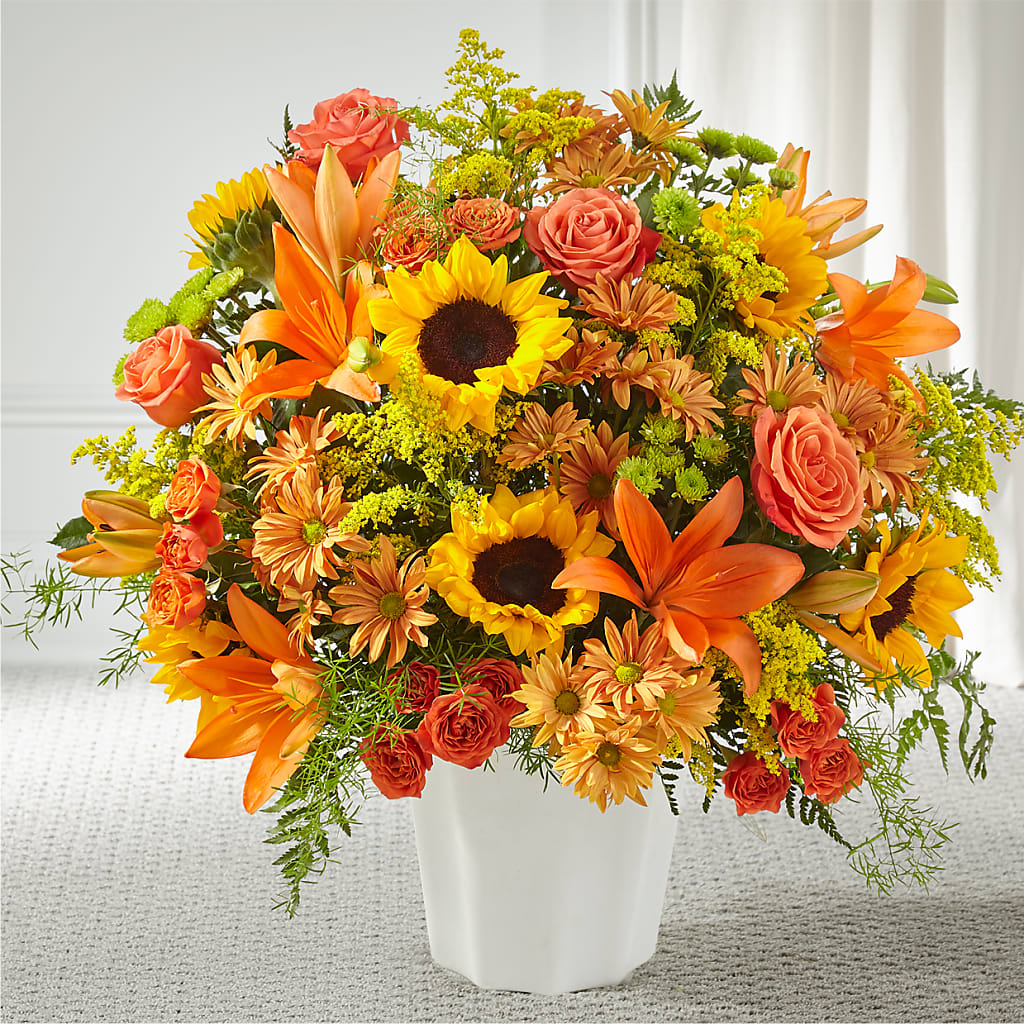 Harvest Thoughts Floor Basket –  Joya Flowers, Central Islip NY