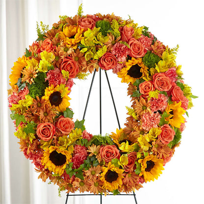Autumnal Memories Wreath (Standard) –  Joya Flowers, Central Islip NY