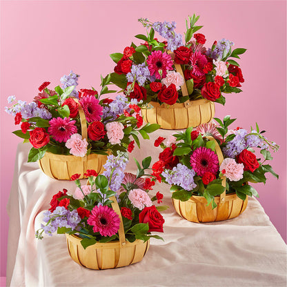 Pink Picnic Basket –  Joya Flowers, Central Islip NY