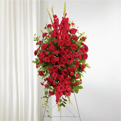 From the Heart Standing Spray –  Joya Flowers, Central Islip NY