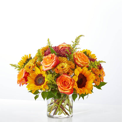 Flannel Scarf Bouquet –  Joya Flowers, Central Islip NY