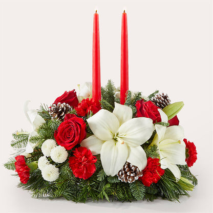 Seasonal Festivities Centerpiece –  Joya Flowers, Central Islip NY