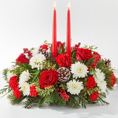 Holiday Soiree Centerpiece –  Joya Flowers, Central Islip NY