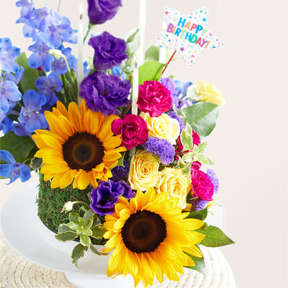 Star of the Day Floral Cake –  Joya Flowers, Central Islip NY
