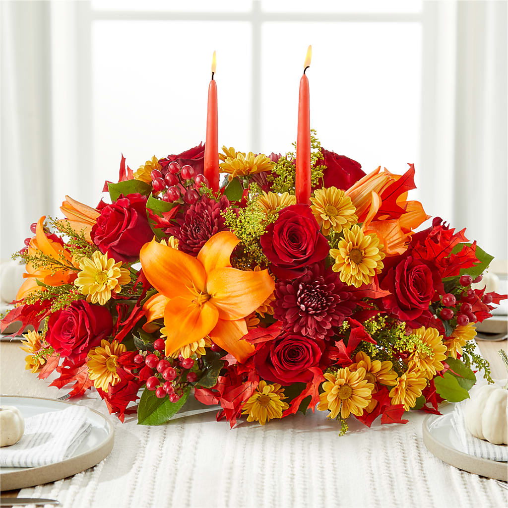 Autumn's Embrace Centerpiece –  Joya Flowers, Central Islip NY