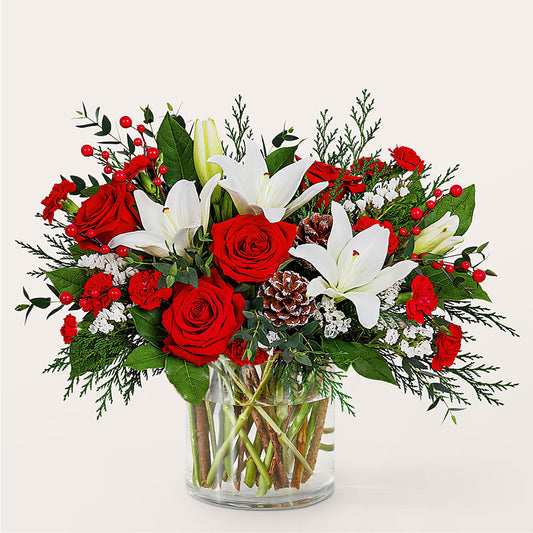 Best in Snow Bouquet –  Joya Flowers, Central Islip NY